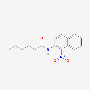 N-{1-nitro-2-naphthyl}hexanamide