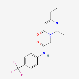 B2910591 2-(4-ethyl-2-methyl-6-oxopyrimidin-1(6H)-yl)-N-(4-(trifluoromethyl)phenyl)acetamide CAS No. 1251568-20-3
