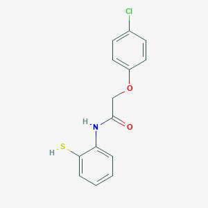 molecular formula C14H12ClNO2S B291061 2-(4-chlorophenoxy)-N-(2-sulfanylphenyl)acetamide 