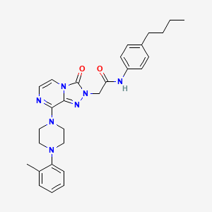 N~1~-(4-butylphenyl)-2-[8-[4-(2-methylphenyl)piperazino]-3-oxo[1,2,4]triazolo[4,3-a]pyrazin-2(3H)-yl]acetamide