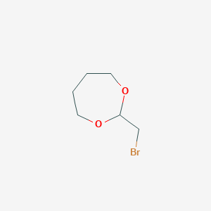molecular formula C6H11BrO2 B2910617 2-(Bromomethyl)-1,3-dioxepane CAS No. 57626-95-6