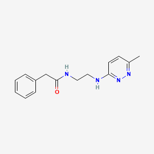 N-(2-((6-methylpyridazin-3-yl)amino)ethyl)-2-phenylacetamide