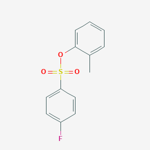 molecular formula C13H11FO3S B291062 2-Methylphenyl 4-fluorobenzenesulfonate 