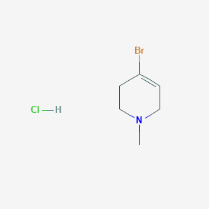 molecular formula C6H11BrClN B2910627 4-Bromo-1-methyl-3,6-dihydro-2H-pyridine;hydrochloride CAS No. 2580230-91-5
