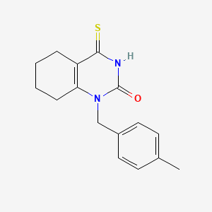 1-(4-methylbenzyl)-4-thioxo-3,4,5,6,7,8-hexahydroquinazolin-2(1H)-one