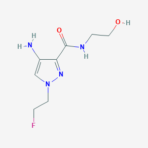 4-Amino-1-(2-fluoroethyl)-N-(2-hydroxyethyl)-1H-pyrazole-3-carboxamide