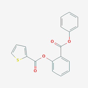 molecular formula C18H12O4S B291064 2-(Phenoxycarbonyl)phenyl 2-thiophenecarboxylate 