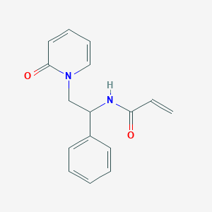 N-[2-(2-Oxopyridin-1-yl)-1-phenylethyl]prop-2-enamide