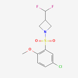 1-((5-Chloro-2-methoxyphenyl)sulfonyl)-3-(difluoromethyl)azetidine