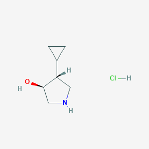 (3S,4R)-4-Cyclopropylpyrrolidin-3-ol hydrochloride