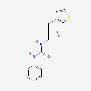 1-(2-Hydroxy-2-methyl-3-(thiophen-3-yl)propyl)-3-phenylurea