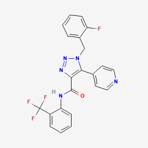 1-(2-fluorobenzyl)-5-(pyridin-4-yl)-N-(2-(trifluoromethyl)phenyl)-1H-1,2,3-triazole-4-carboxamide