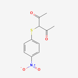 3-(4-Nitro-phenylsulfanyl)-pentane-2,4-dione
