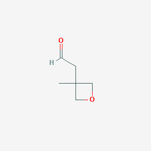 molecular formula C6H10O2 B2910668 3-Oxetaneacetaldehyde,3-methyl- CAS No. 1219088-56-8