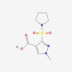 1-methyl-3-(1-pyrrolidinylsulfonyl)-1H-pyrazole-4-carboxylic acid