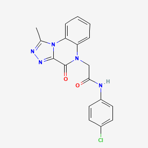 N-(4-chlorophenyl)-2-(1-methyl-4-oxo-[1,2,4]triazolo[4,3-a]quinoxalin-5(4H)-yl)acetamide