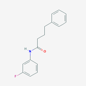 molecular formula C16H16FNO B291069 N-(3-fluorophenyl)-4-phenylbutanamide 