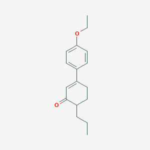 molecular formula C17H22O2 B2910690 3-(4-Ethoxyphenyl)-6-propylcyclohex-2-en-1-one CAS No. 177652-31-2