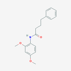 molecular formula C18H21NO3 B291070 N-(2,4-dimethoxyphenyl)-4-phenylbutanamide 