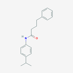 molecular formula C19H23NO B291071 N-(4-isopropylphenyl)-4-phenylbutanamide 