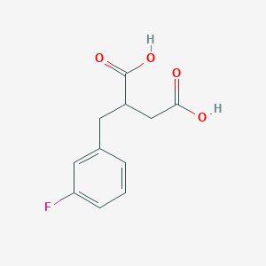 molecular formula C11H11FO4 B2910710 2-(3-Fluorobenzyl)succinic acid CAS No. 1368101-64-7
