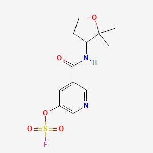 3-[(2,2-Dimethyloxolan-3-yl)carbamoyl]-5-fluorosulfonyloxypyridine
