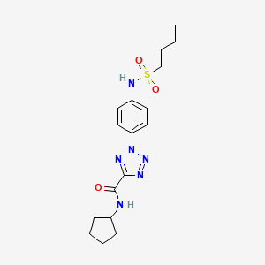 2-(4-(butylsulfonamido)phenyl)-N-cyclopentyl-2H-tetrazole-5-carboxamide