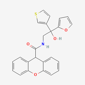 N-(2-(furan-2-yl)-2-hydroxy-2-(thiophen-3-yl)ethyl)-9H-xanthene-9-carboxamide