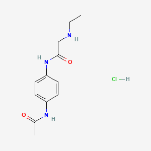 N-[4-(acetylamino)phenyl]-2-(ethylamino)acetamide hydrochloride