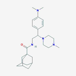 N-[2-[4-(dimethylamino)phenyl]-2-(4-methylpiperazin-1-yl)ethyl]adamantane-1-carboxamide