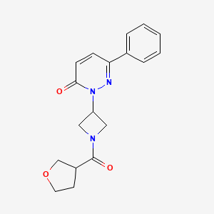 2-[1-(Oxolane-3-carbonyl)azetidin-3-yl]-6-phenylpyridazin-3-one