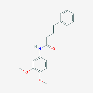 molecular formula C18H21NO3 B291074 N-(3,4-dimethoxyphenyl)-4-phenylbutanamide 