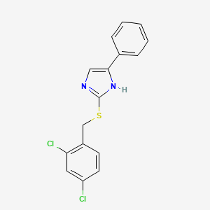 2-((2,4-dichlorobenzyl)thio)-5-phenyl-1H-imidazole