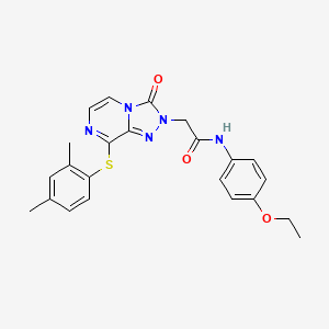 2-(8-((2,4-dimethylphenyl)thio)-3-oxo-[1,2,4]triazolo[4,3-a]pyrazin-2(3H)-yl)-N-(4-ethoxyphenyl)acetamide