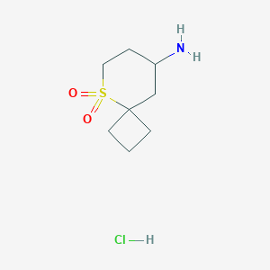 8-Amino-5-thiaspiro[3.5]nonane 5,5-dioxide hydrochloride