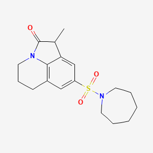 8-(azepan-1-ylsulfonyl)-1-methyl-5,6-dihydro-1H-pyrrolo[3,2,1-ij]quinolin-2(4H)-one