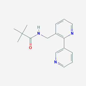 N-([2,3'-bipyridin]-3-ylmethyl)pivalamide