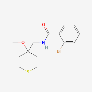2-bromo-N-((4-methoxytetrahydro-2H-thiopyran-4-yl)methyl)benzamide