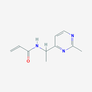 molecular formula C10H13N3O B2910795 N-[1-(2-Methylpyrimidin-4-yl)ethyl]prop-2-enamide CAS No. 2411246-18-7