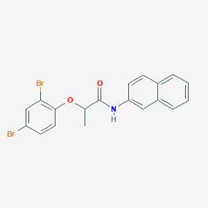 molecular formula C19H15Br2NO2 B291081 2-(2,4-dibromophenoxy)-N-(2-naphthyl)propanamide 