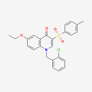 molecular formula C25H22ClNO4S B2910814 1-(2-chlorobenzyl)-6-ethoxy-3-tosylquinolin-4(1H)-one CAS No. 902484-79-1