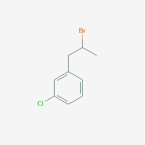 molecular formula C9H10BrCl B2910828 1-(2-Bromopropyl)-3-chlorobenzene CAS No. 216581-36-1