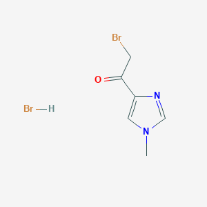 2-Bromo-1-(1-methylimidazol-4-yl)ethanone;hydrobromide
