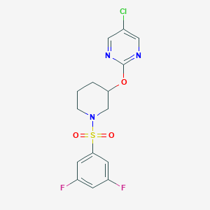 5-Chloro-2-((1-((3,5-difluorophenyl)sulfonyl)piperidin-3-yl)oxy)pyrimidine