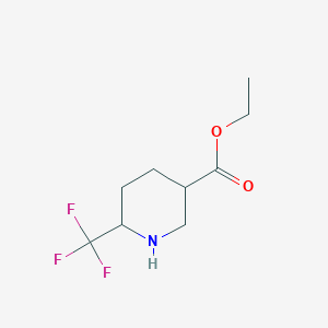 molecular formula C9H14F3NO2 B2910841 Ethyl 6-(trifluoromethyl)piperidine-3-carboxylate CAS No. 1221818-26-3