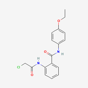 molecular formula C17H17ClN2O3 B2910842 2-(2-chloroacetamido)-N-(4-ethoxyphenyl)benzamide CAS No. 565174-85-8