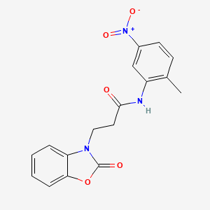 N-(2-methyl-5-nitrophenyl)-3-(2-oxo-1,3-benzoxazol-3-yl)propanamide