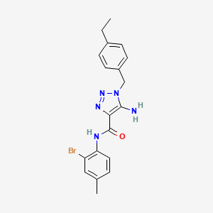 5-amino-N-(2-bromo-4-methylphenyl)-1-[(4-ethylphenyl)methyl]triazole-4-carboxamide