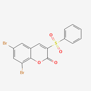 6,8-dibromo-3-(phenylsulfonyl)-2H-chromen-2-one