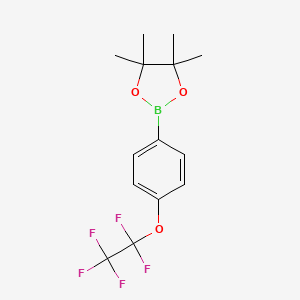 4,4,5,5-Tetramethyl-2-[4-(pentafluoroethoxy)phenyl]-1,3,2-dioxaborolane